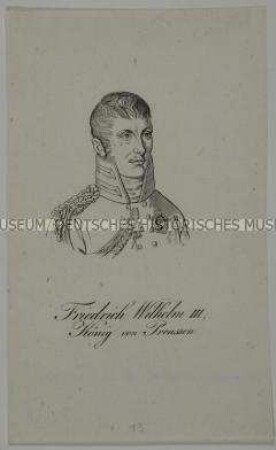 Brustbildnis König Friedrich Wilhelms III.