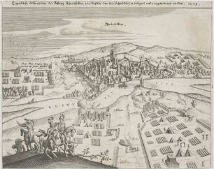 Eigentliche delineation der Festung Rheinfelden, wie dieselbe von dem Schwedischen belägert und eingenommen worden. j634.