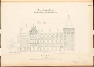 Verwaltungsgebäude der Charité, Berlin: Westansicht 1:100