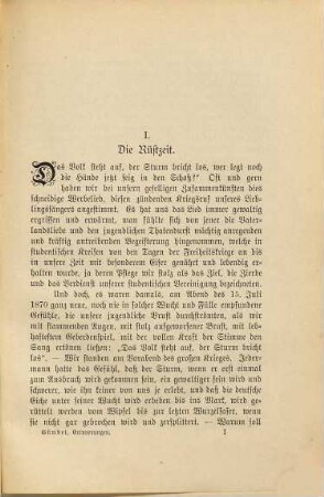 Erinnerungen eines freiwilligen Krankenpflegers vom Kriegsschauplatz 1870