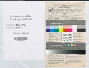 Entnazifizierung Jakob Strucks, geb. 22.02.1905 (Finanzangest.)