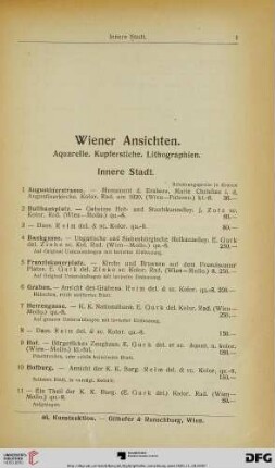 Wiener Ansichten (Nr. 1-135)