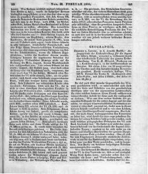 Münnich, K. H. W.: Anfangsgründe der Erdbeschreibung für die Jugend der höheren Stände. 2. Aufl. Dresden: Arnold [s.a.]