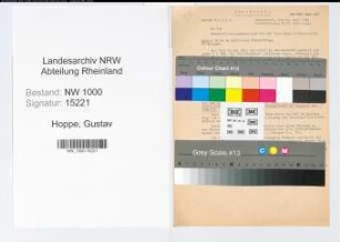 Entnazifizierung Gustav Hoppe, geb. 14.05.1903 (Beamter)