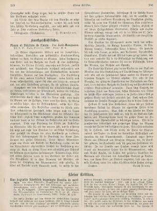 249-254 Kleine Kritiken
