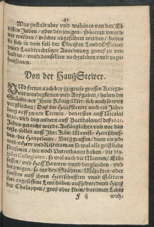 Von der HaußStewer.