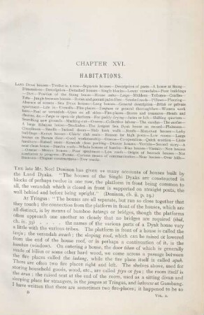 Chapter XVI. Habitations