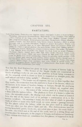 Chapter XVI. Habitations