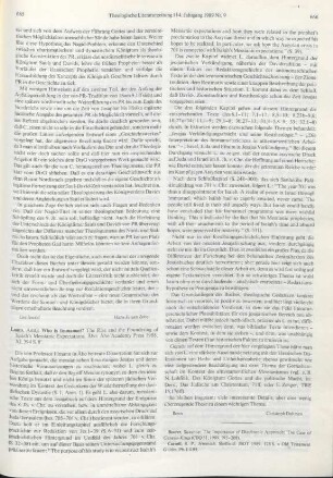 665-666 [Rezension] Laato, Antti, Who is Immanuel?