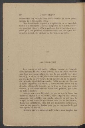IV - Los preparativos