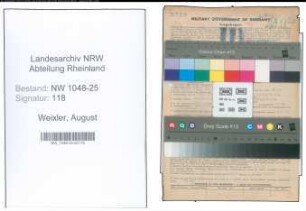 Entnazifizierung August Weixler , geb. 26.08.1911 (Friseur)