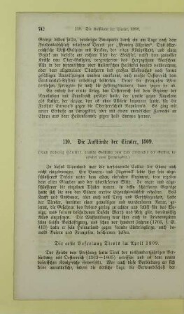 110. Die Aufstände der Tiroler, 1809