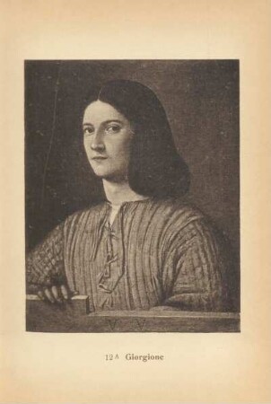Giorgione. Bildnis eines jungen Mannes. 12 A