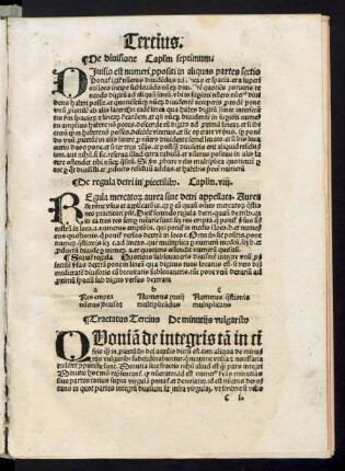 Tractatus Tercius De minutiis vulgaribus