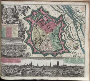 München, die weitberühmt, praechtig und wohl fortificirte Chur-Fürstl. Haupt- u. Residenz-Stadt des Herzogthums Bayern