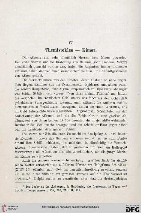 IV: Themistokles - Kimon