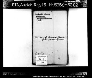 Hausierkonzessionen für Einwohner aus dem Amt Wittmund: Ede Hinrichs aus Buttforde, Ellenwaren