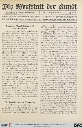 Seraphine Vogel-Stiftung für deutsche Maler