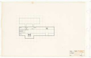 Zentralbibliothek der Landbauwissenschaft, Bonn Neubau: Vorentwurf B, 2.OG Empore, 1:200