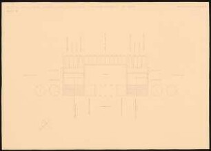 Haus der Arbeit mit Thingplatz Schinkelwettbewerb 1936: Fahnenpodest. Grundriss 1:200