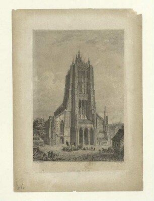 Münster. Westfassade. Um 1830