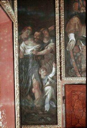 Christus nimmt das Kreuz auf sich