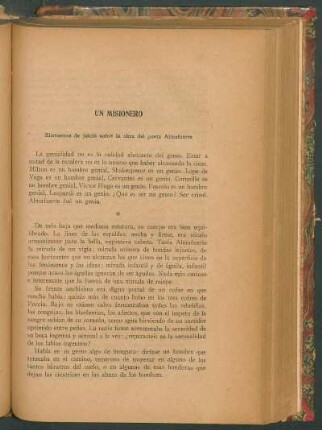 Un misionero : Elementos de juicio sobre la obra del poeta Almafuerte