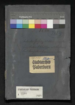 Prüfung des Maurermeister Franz Anton Schleutker aus Horstmar als Zimmermeister