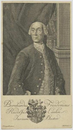 Bildnis des Bernhardus Friedericus Rudolfus Lauhn
