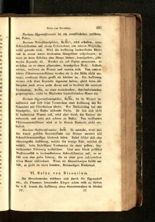 VI. Salze von Strontium.