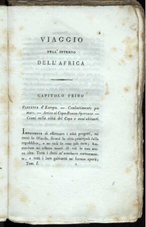 Viaggio Nell' Interno Dell' Africa