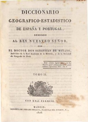 Diccionario Geografico-Estadistico de España y Portugal, 2. BAR - CAS