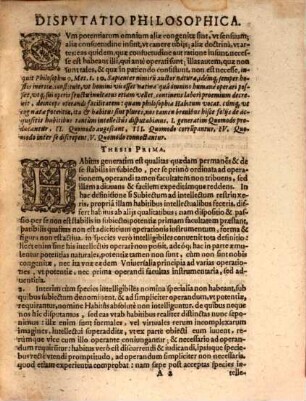Dispvtatio Philosoophica, De Efficacia Rationis Acqvisita