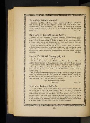 Verlust eines deutschen U=Bootes.