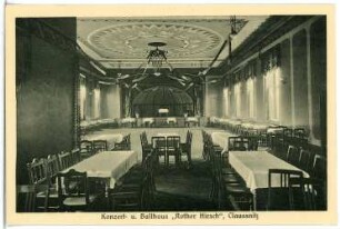 Claußnitz. Roter Hirsch - Saal