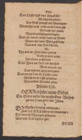 Psalm: CII.