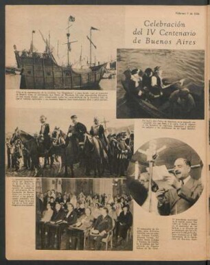 Celebración del IV Centenario de Buenos Aires