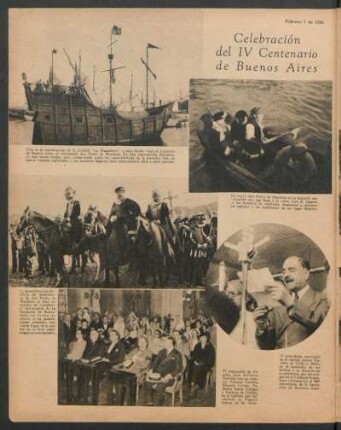 Celebración del IV Centenario de Buenos Aires