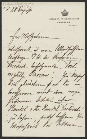 Brief an Ludwig Strecker  und B. Schott's Söhne, Mainzer Liedertafel : o.D. ["20. August" ohne Jahresangabe]