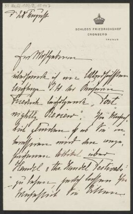 Brief an Ludwig Strecker <senior> und B. Schott's Söhne, Mainzer Liedertafel : o.D. ["20. August" ohne Jahresangabe]