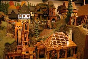 Miniaturbergwerk in Seiffen : Miniaturbergwerk im Spielzeugdorf Seiffen, aufgenommen 2006