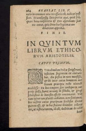 In Quintum Librum Ethicorum Aristotelis.