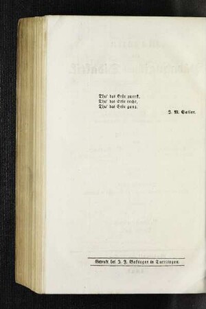 [Thu' das Erste zuerst]