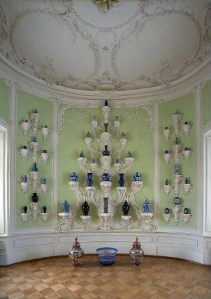 Schloss Ruhental & Rundāle pils — Paradesäle (Ostflügel) — Ovales Porzellankabinett
