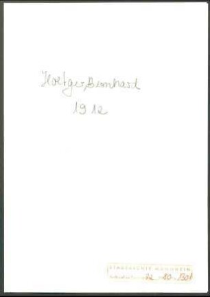 Hoetger, B[ernhard], Florenz, an Wichert