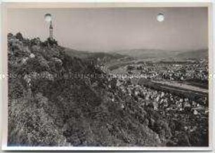 Trier, Blick vom Markusberg ins Moseltal (Mariensäule)