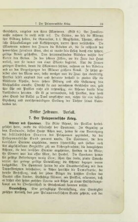 Dritter Zeitraum. Verfall