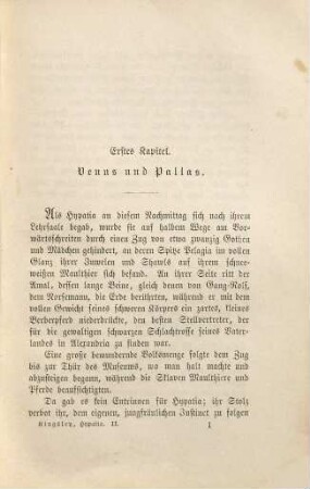Hypatia, oder Neue Feinde mit altem Gesicht, 2