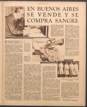 En Buenos Aires se vende y se compra sangre
