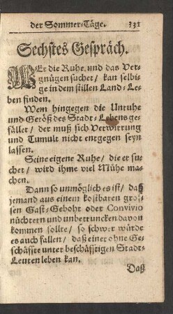 Sechstes Gespräch.